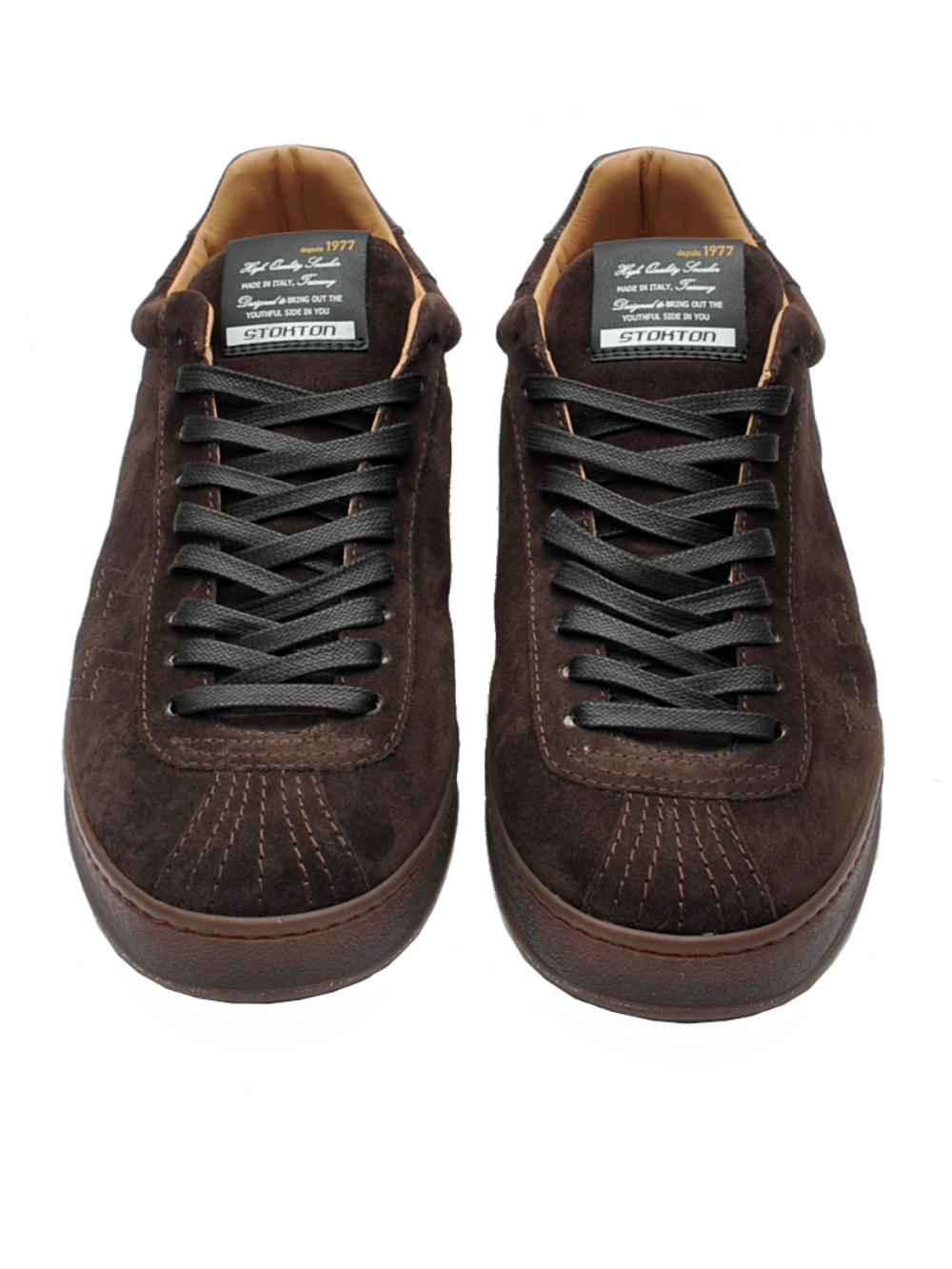 Sneakers Uomo Stokton Zapper U Camoscio Teak Ai25 - Calzature Nucca