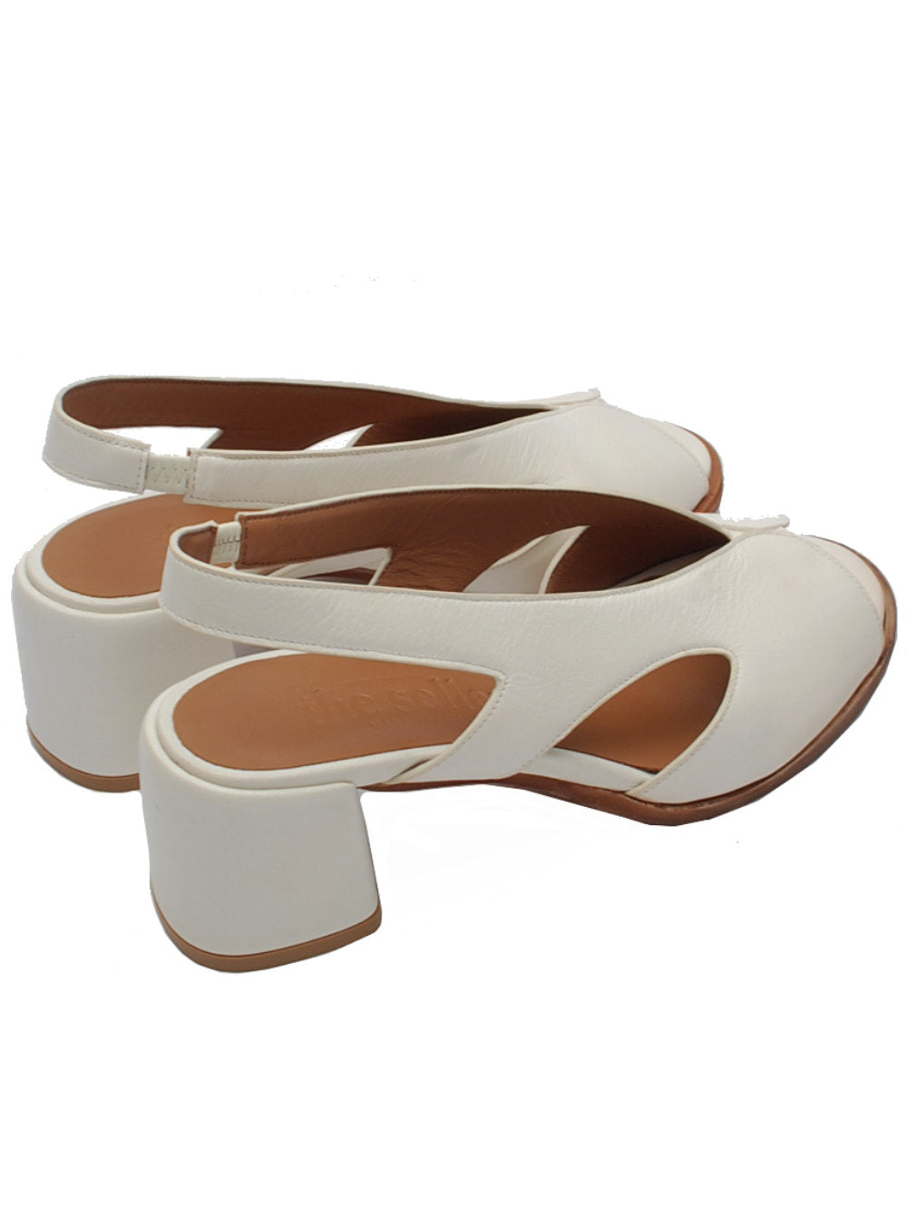 The Seller Sandalo 336 Capra Bianca | Tacco 5cm Calzata Comoda Pe25 Calzature Nucca