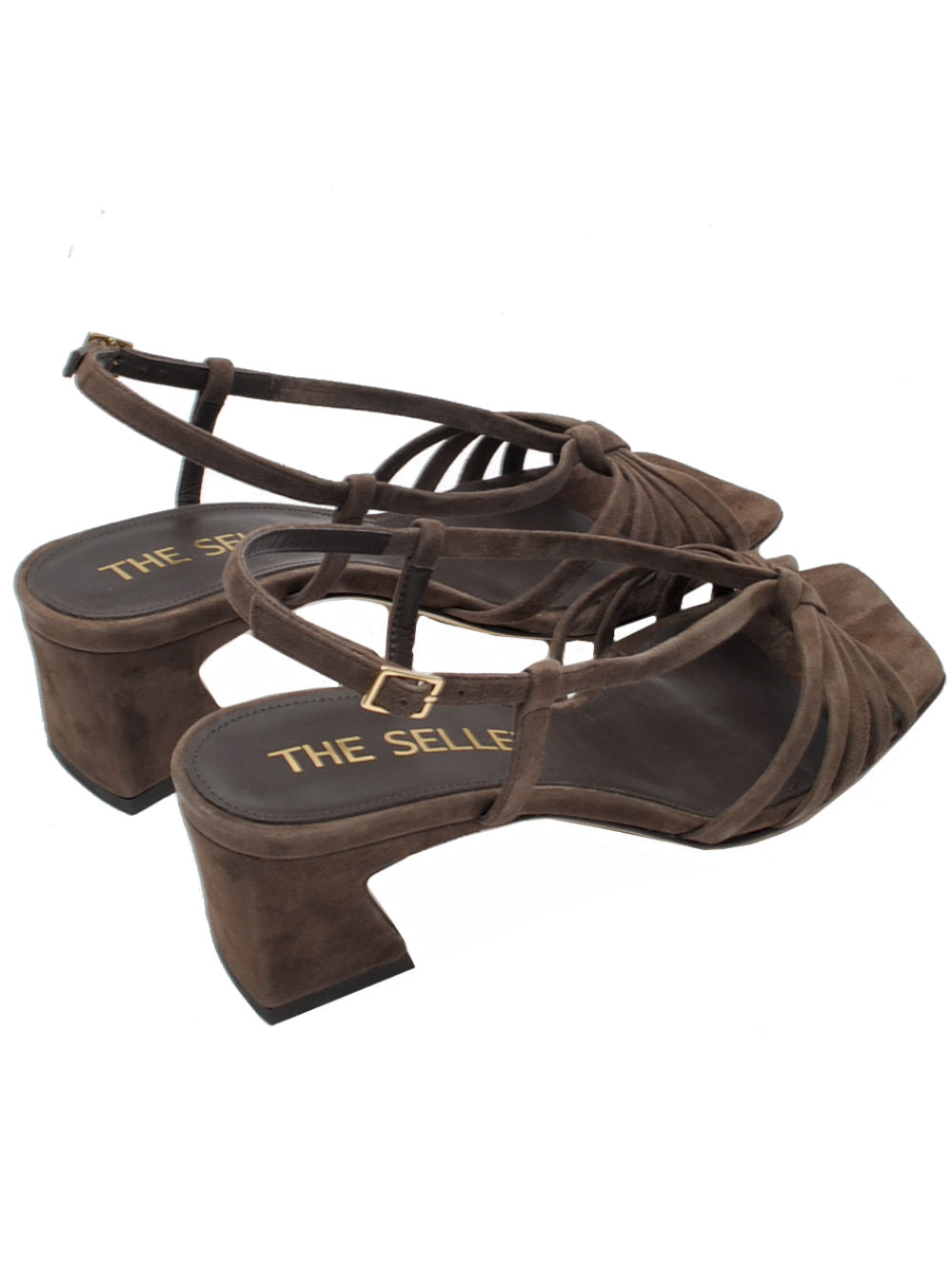 Sandalo Donna The Seller ME635 Camoscio Moro pe26