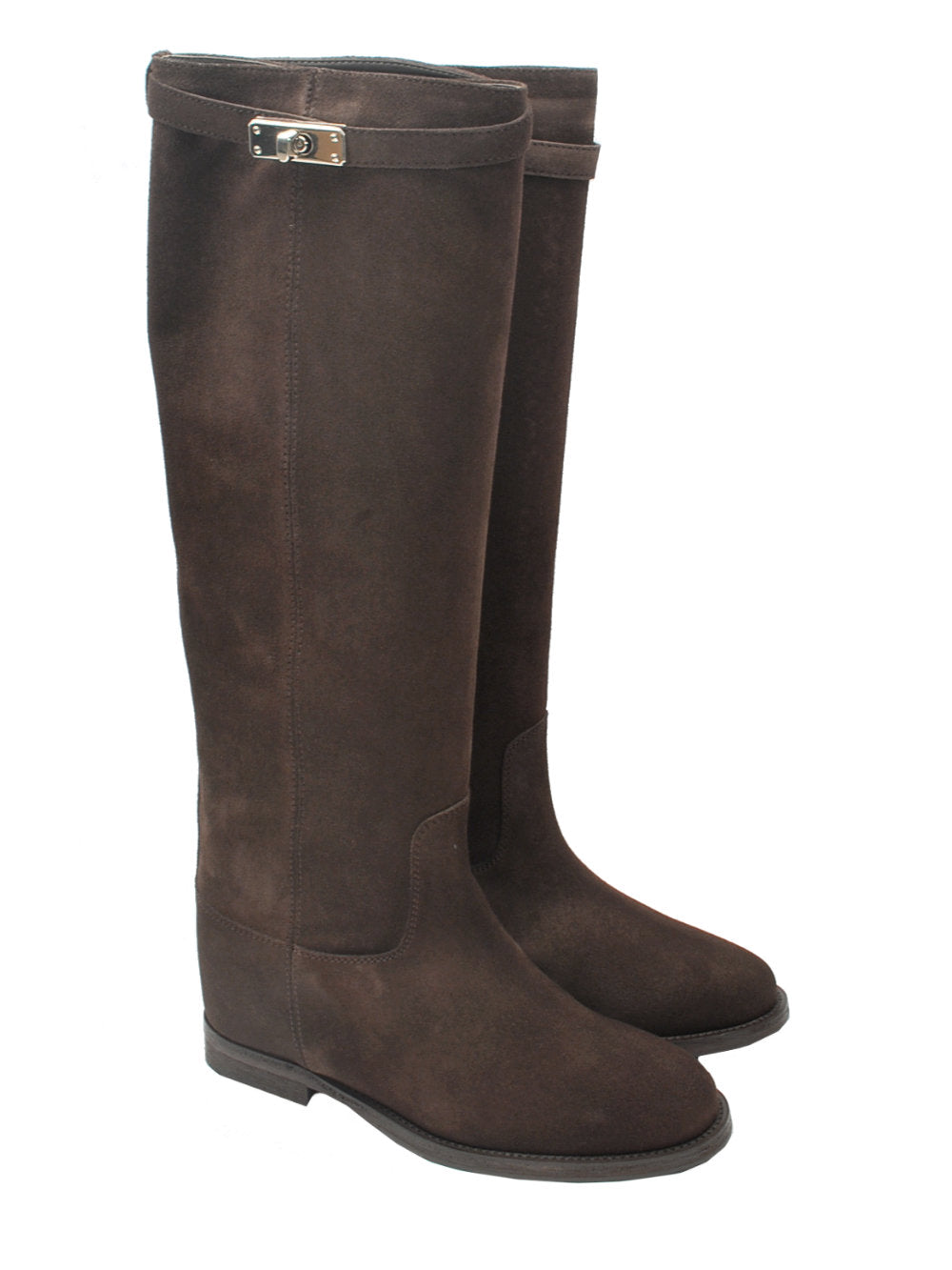 Stivale Donna Via Roma 15 - Velour Testa di Moro Art. 4671 Ai26