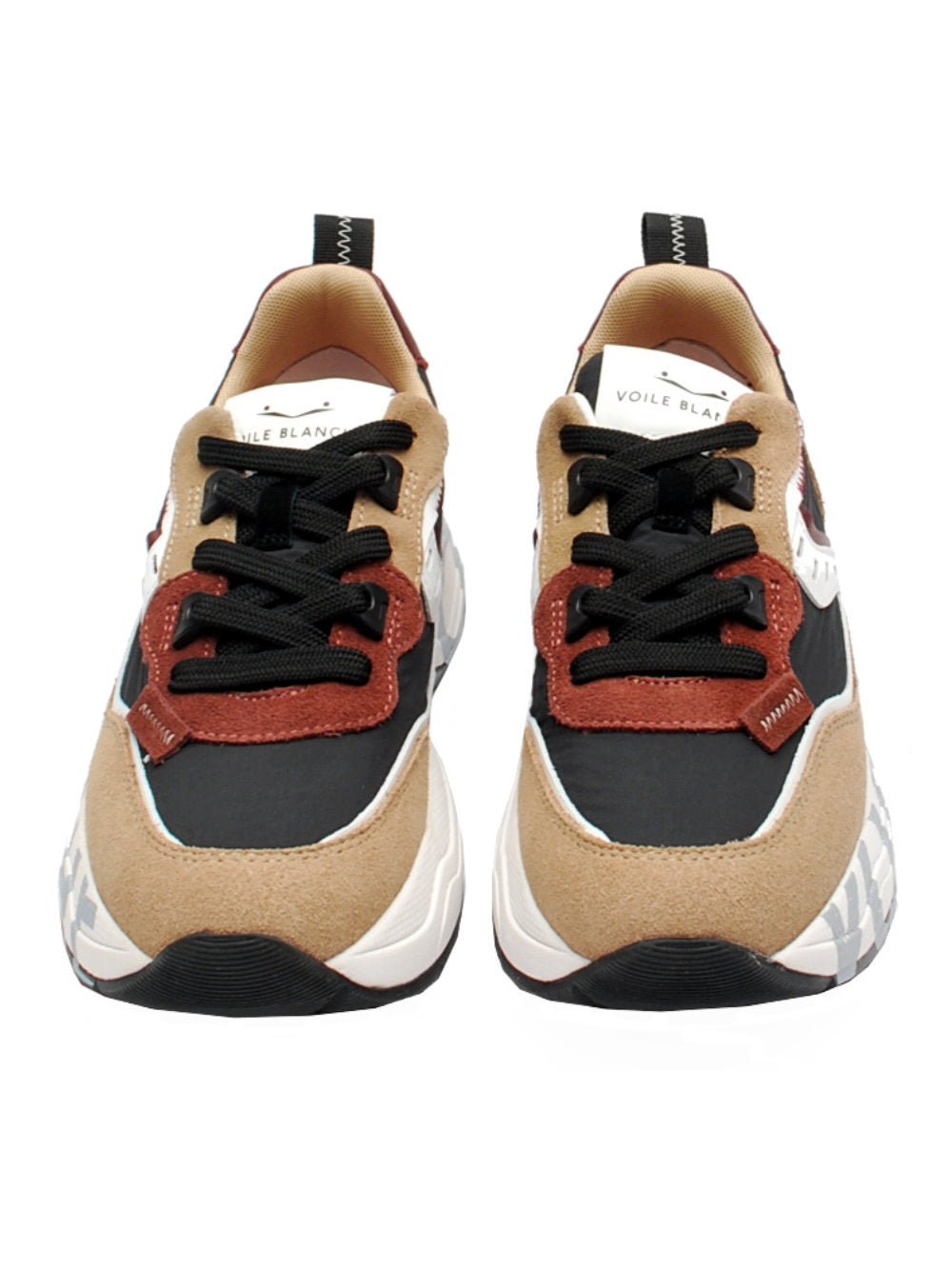 Sneaker Donna Voile Blanche Club 105 - Light Brown Black (Cod. 4D30) Ai25 - Calzature Nucca