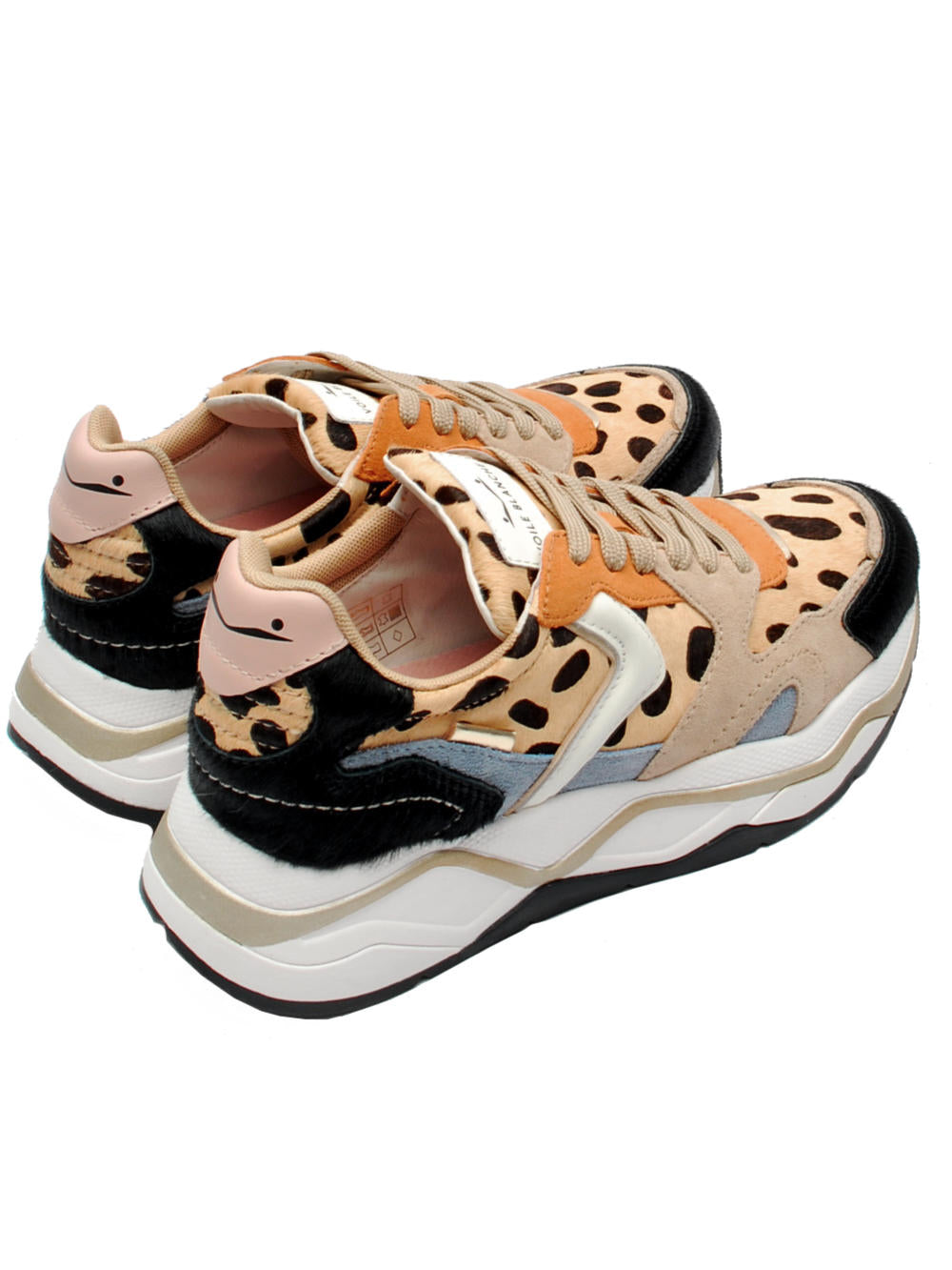 Sneaker Donna Voile Blanche Club 119 - Black Ligt beige (Cod. 1A29) Ai25 - Calzature Nucca