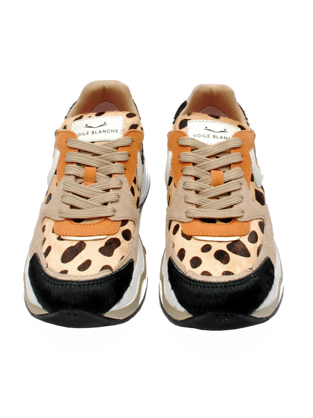 Sneaker Donna Voile Blanche Club 119 - Black Ligt beige (Cod. 1A29) Ai25 - Calzature Nucca