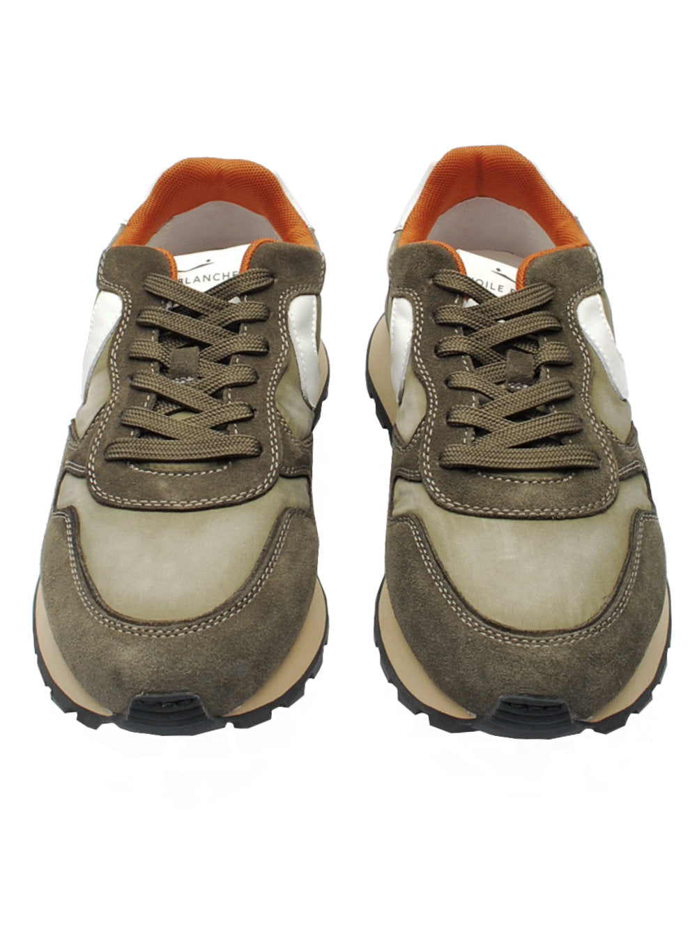 Sneakers Voile Blanche Paris Race Suede - Army Green (Cod. 0F03) ai25 - Calzature Nucca