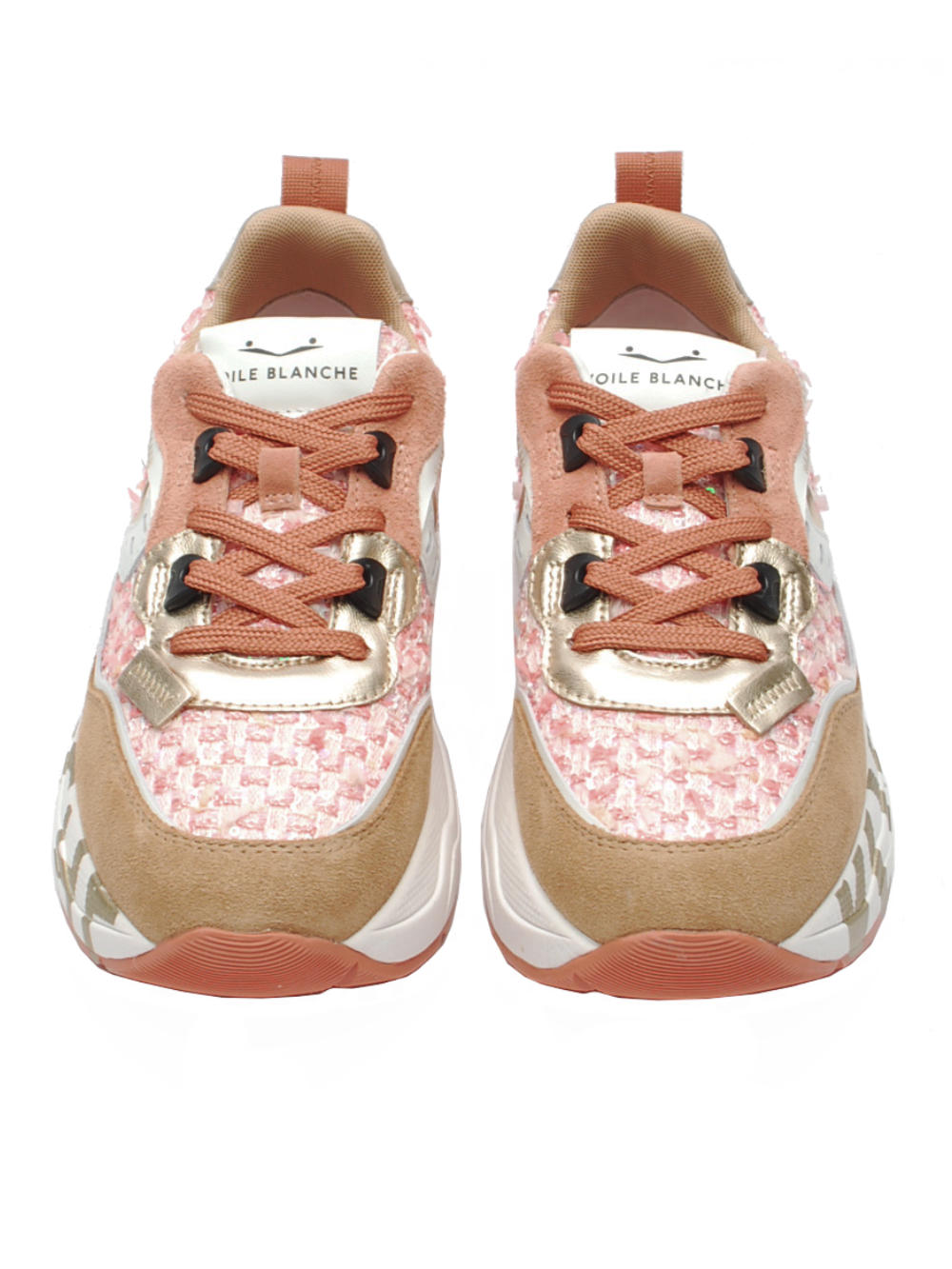 Sneaker Donna Voile Blanche Club 105 - Caramel Siena Rose (Cod. 2D28) Pe26