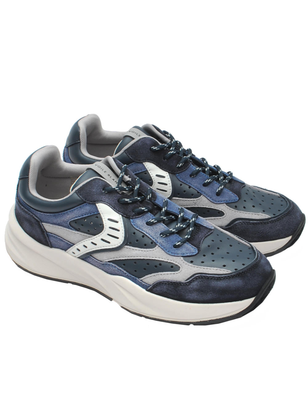 Sneakers Voile Blanche Club22 Blue Silky Grey (Cod. 1C05) pe26