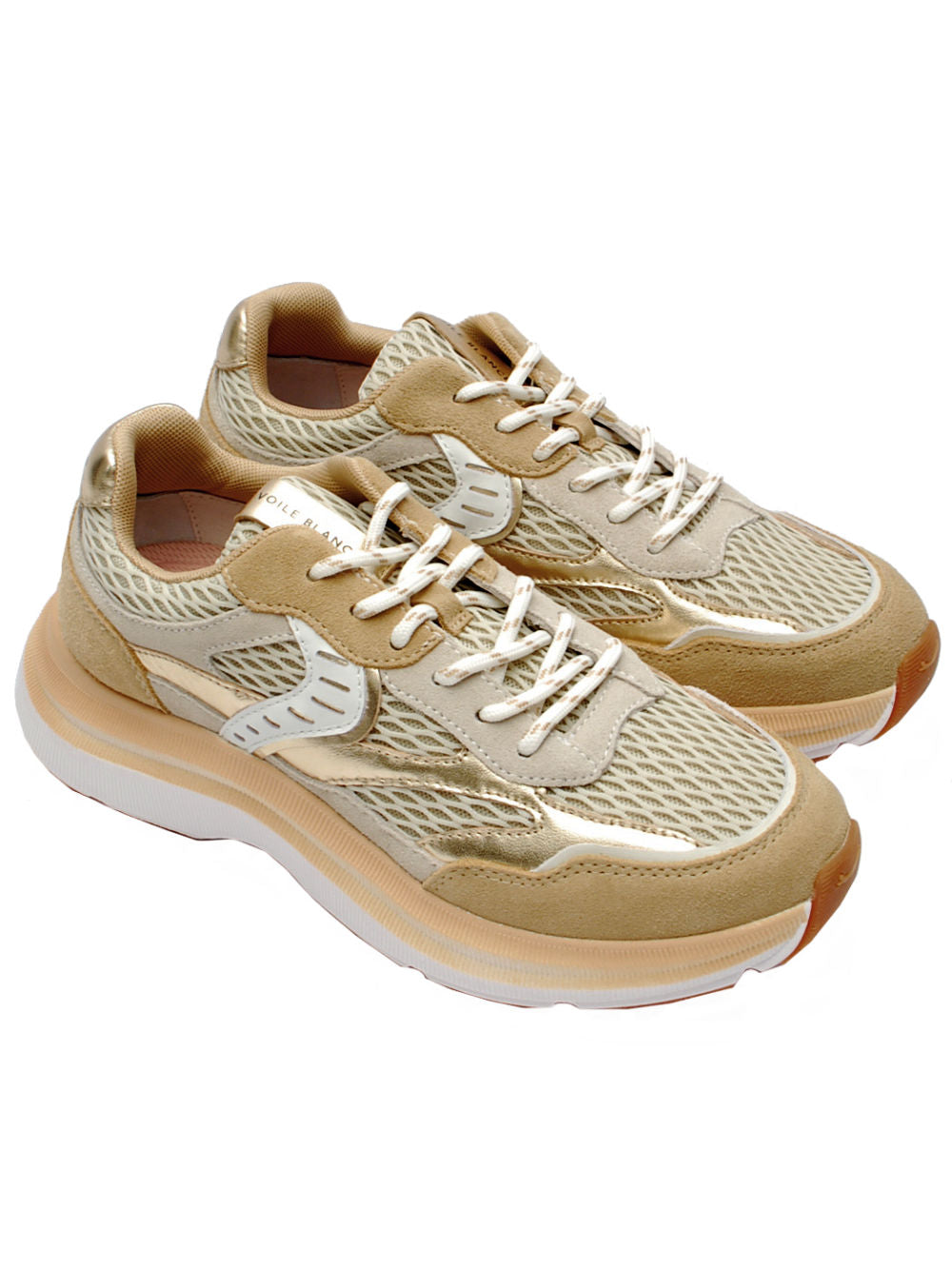 Sneaker Donna Voile Blanche Club 122 Ecru Off White (Cod. 2D51) Pe26