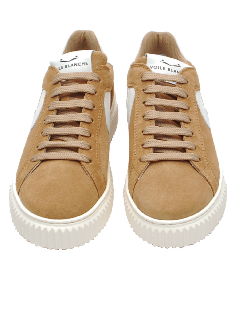 Sneaker Donna Voile Blanche Lipari Suede Caramel Latte (Cod. 4D56) Pe26