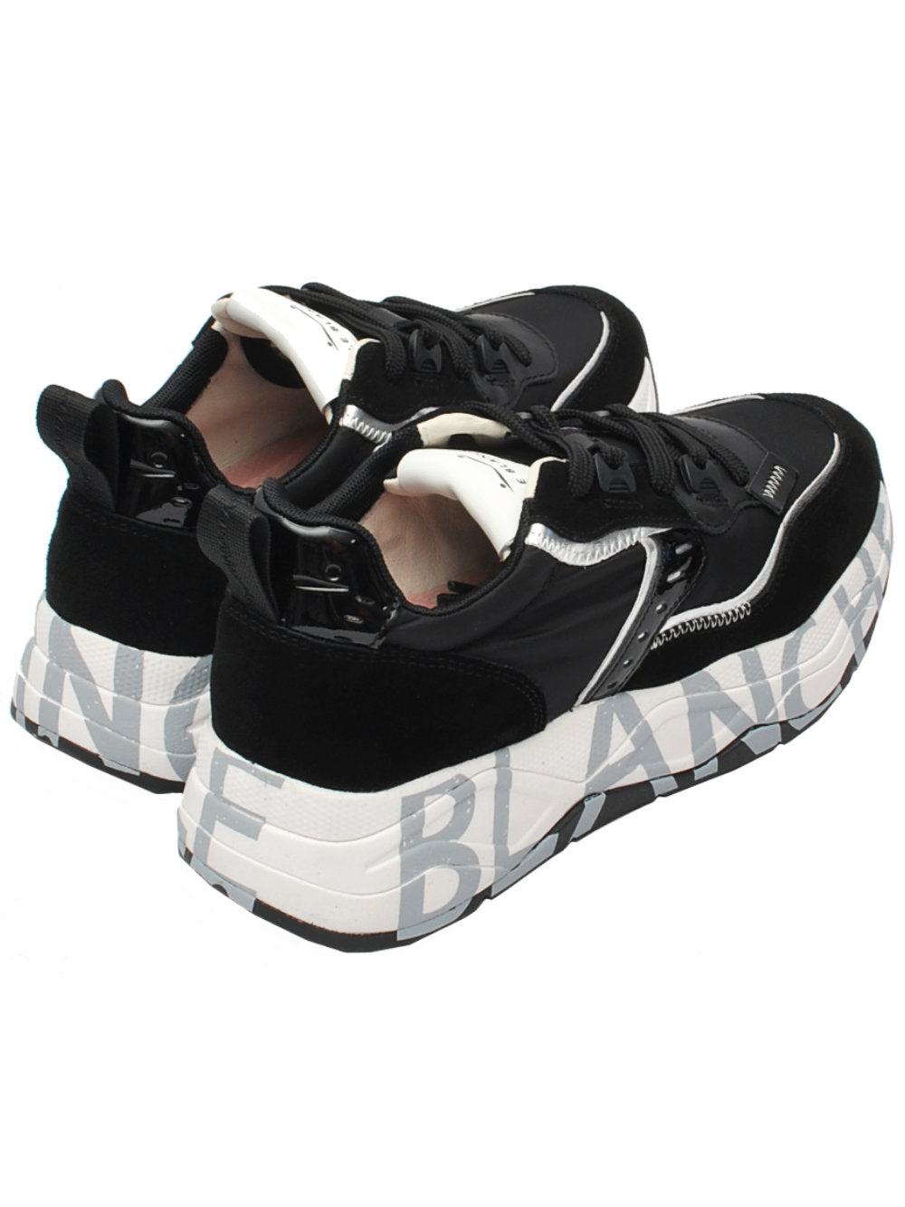 Sneaker Donna Voile Blanche Club 105 - Black Silver (Cod. 1A03) Ai26