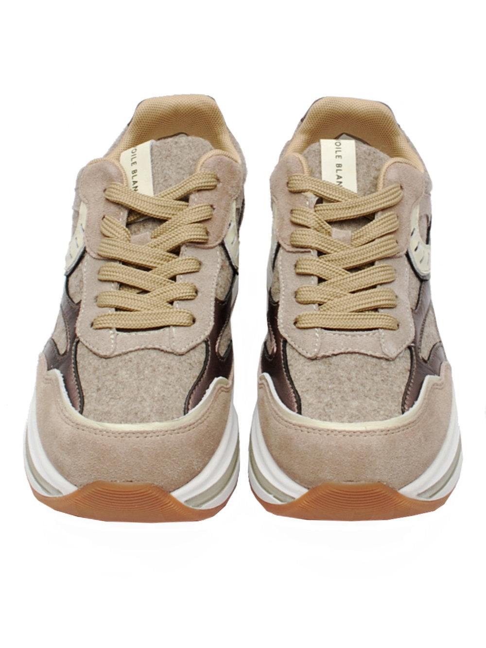 Sneaker Donna Voile Blanche Merry 122 - Dove - Beige (Cod. 1E99) Ai26