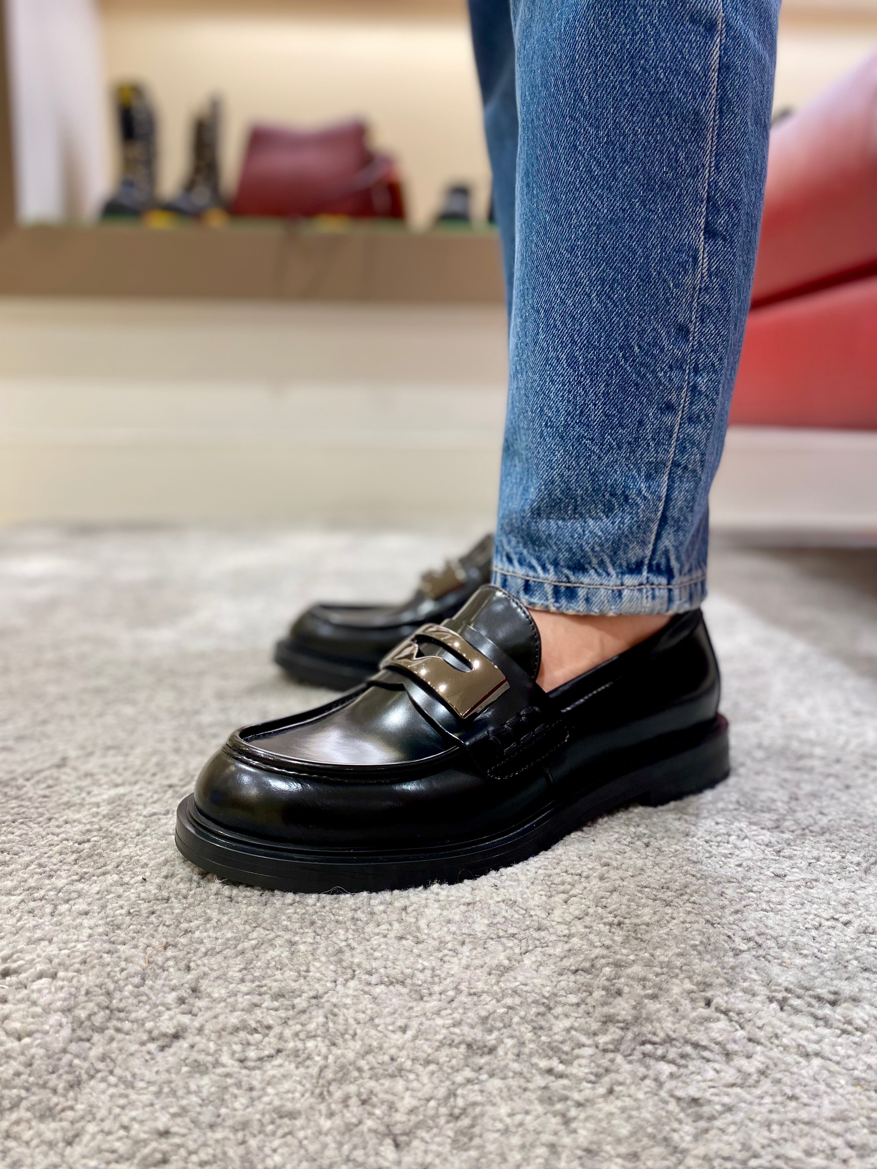 Laura Bellariva mocassino 9610a abrasivato nero ai24