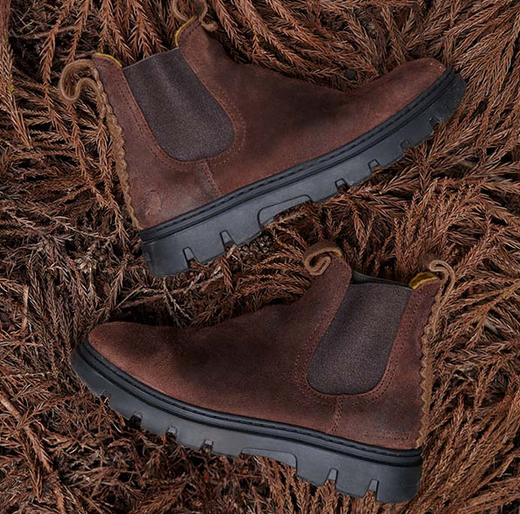 Polacco Uomo Satorisan Unalome Chelsea Walnut 120110A Ai25 - Calzature Nucca