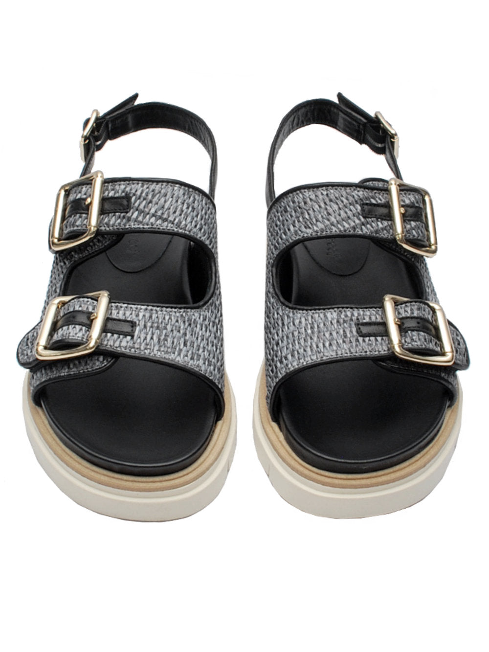 Sandali 13 Vestreet 253 Raffia Nera Pe25: Comfort artigianale e stile naturale