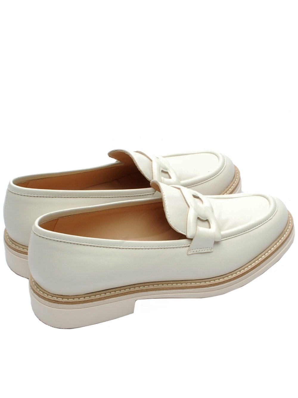 Mocassini Donna 13Vestreet 292 Vitello Latte Pe25 - Calzature Nucca