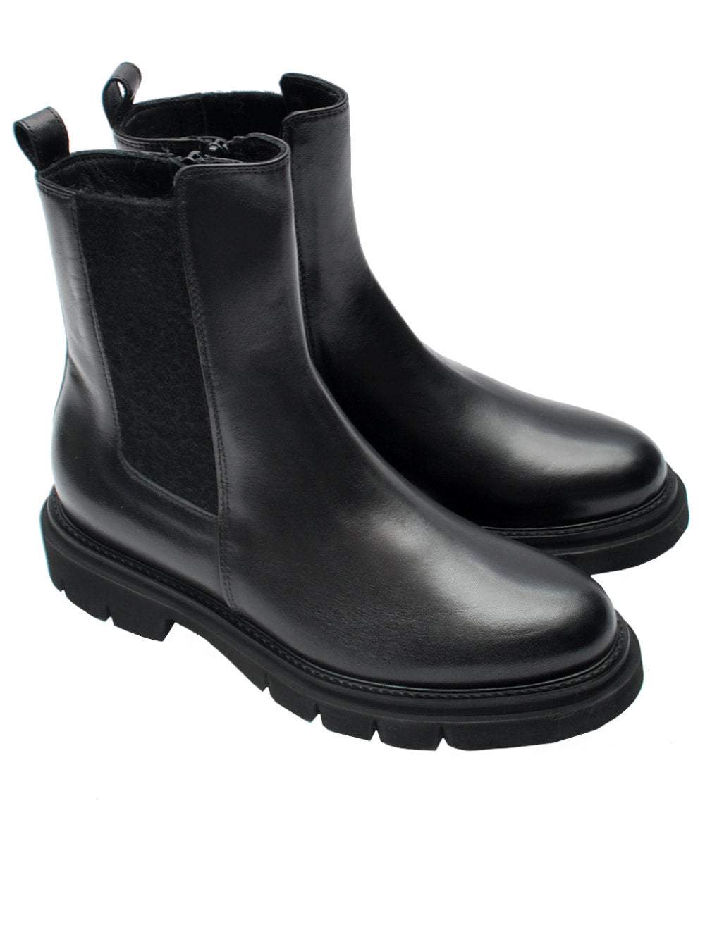 Tronchetto Donna 13 Vestreet 420 Nero in Nappa - Ai25 Calzature Nucca