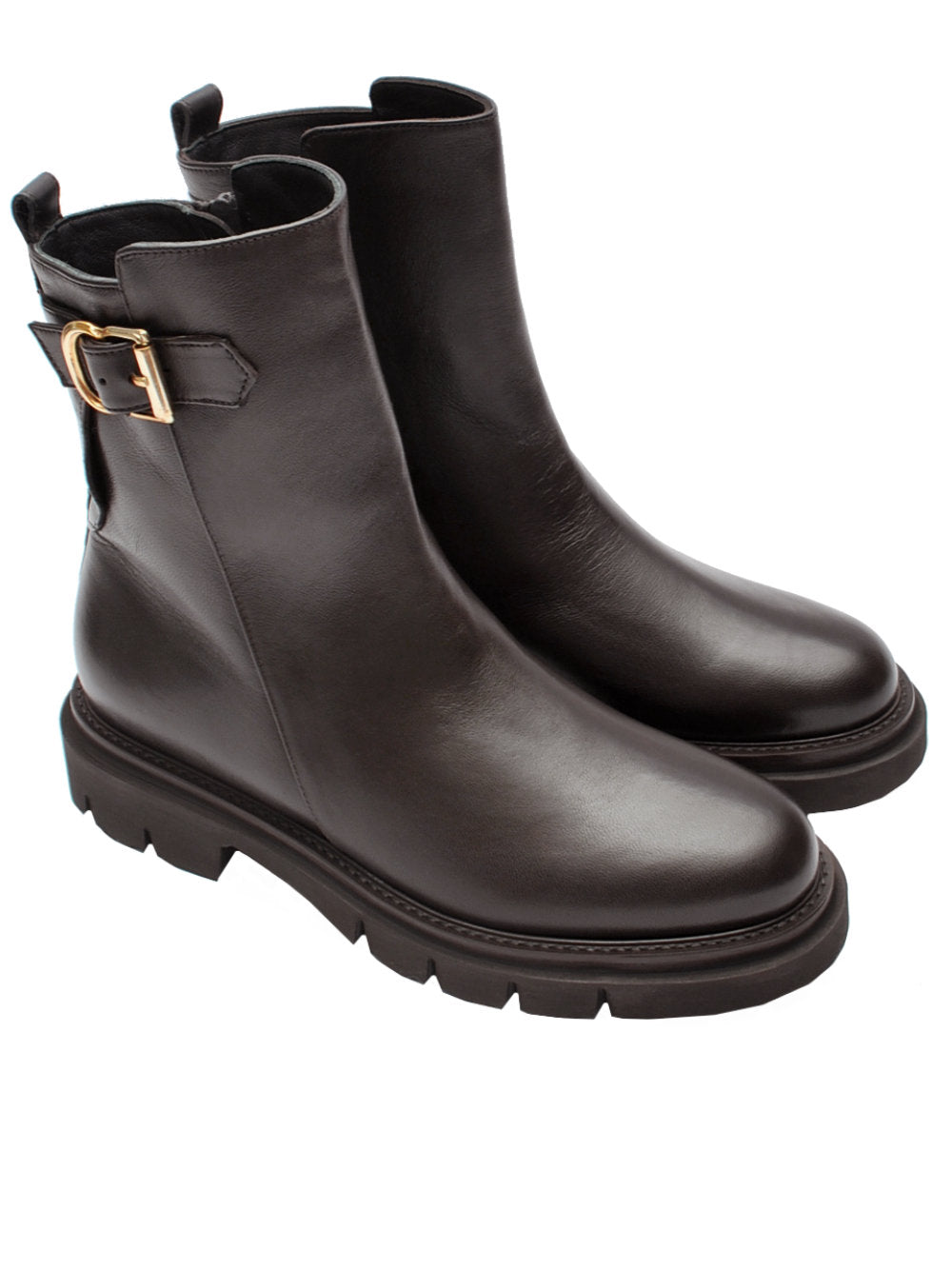 Tronchetto Donna 13 Vestreet 483 Testa di Moro in Nappa - Ai25 Calzature Nucca