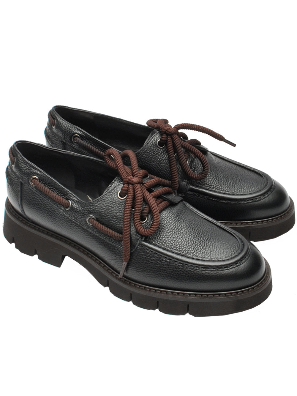 Scarpa Barca Donna 13 Vestreet 112 - Vitello Martellato Nero Ai26
