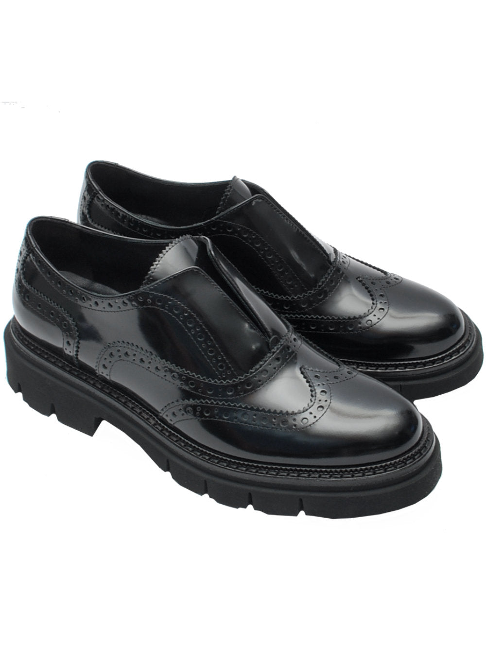 Francesina Donna 13 Vestreet 500 - Vitello Lucido Nero Slip-On Ai25 - Calzature Nucca