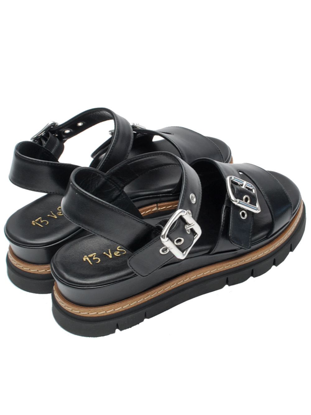 Sandalo 13 Vestreet 831 Vitello Nero Pe26
