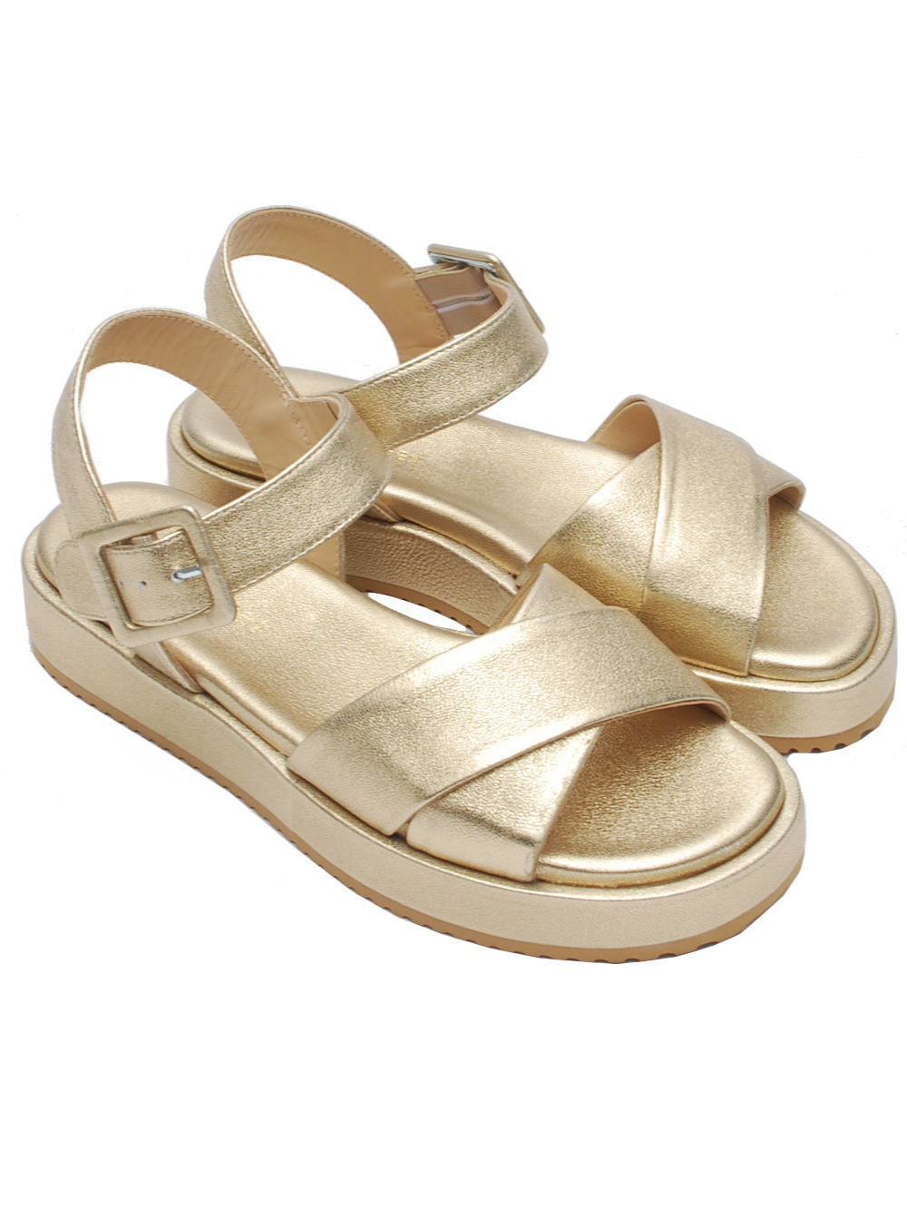 Sandalo 13 Vestreet 928 Pelle Metallizzata Platino Pe26