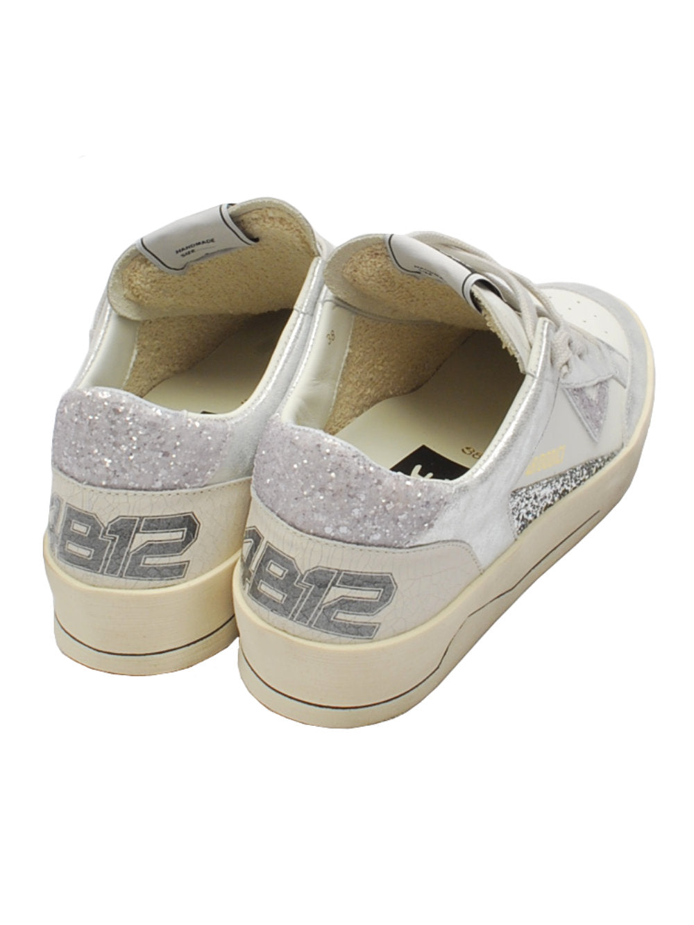 4B12 sneaker kyle bianco silver d858 pe24