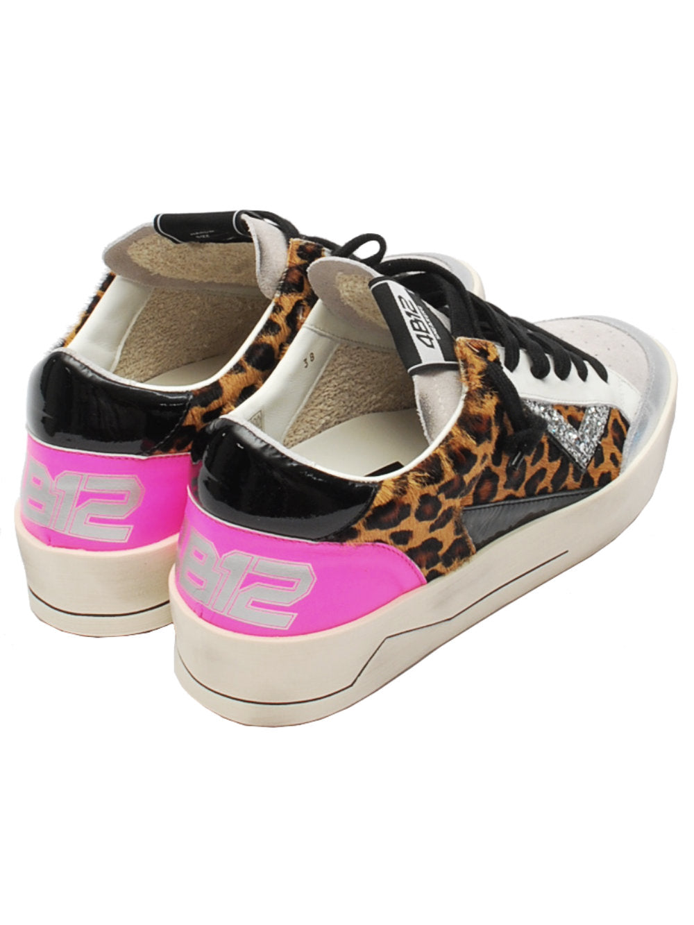 4B12 sneaker kyle leopardata fucsia d889 ai24