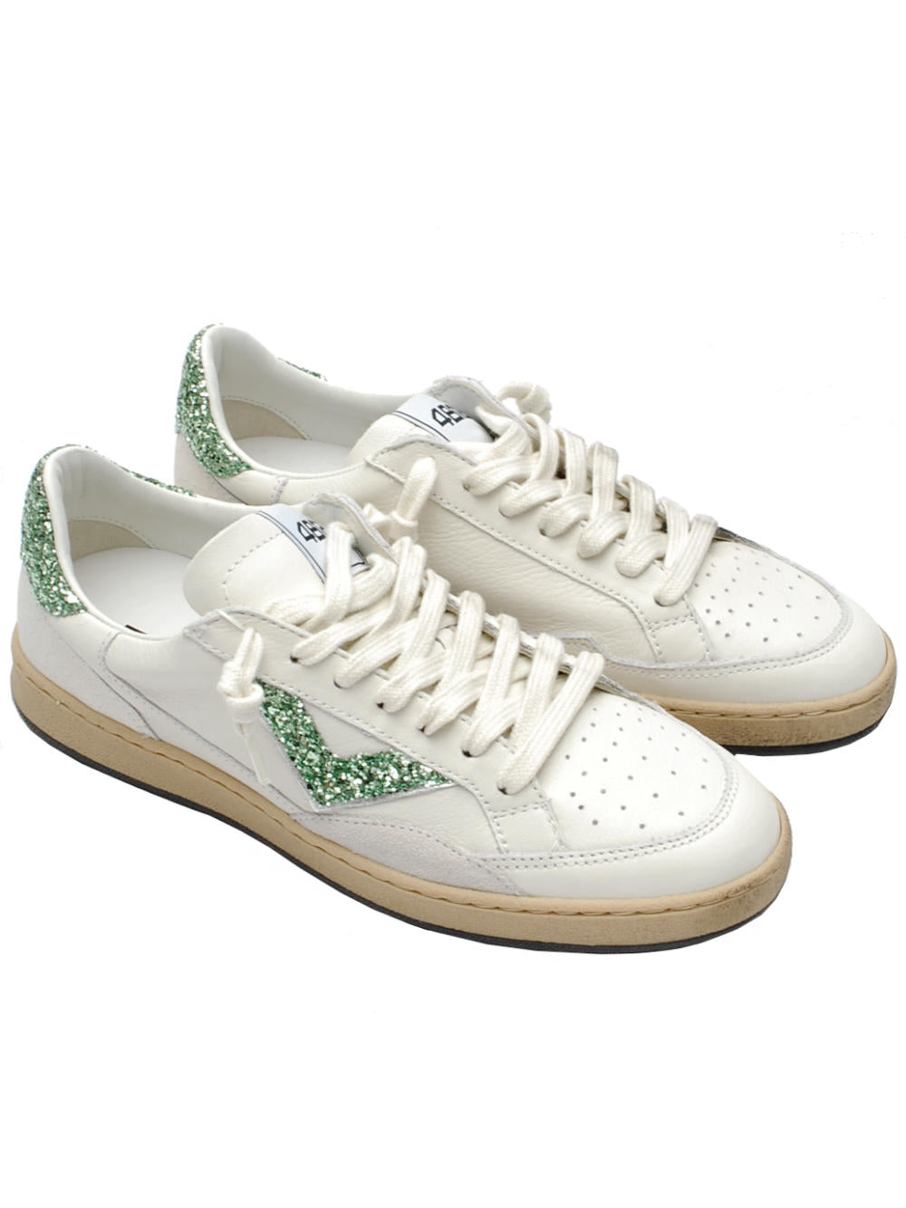 Sneakers Donna 4B12 Playnew D2014 White Leaf Pe26