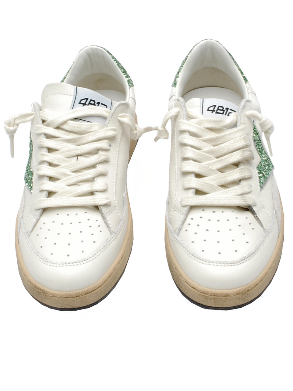 Sneakers Donna 4B12 Playnew D2014 White Leaf Pe26