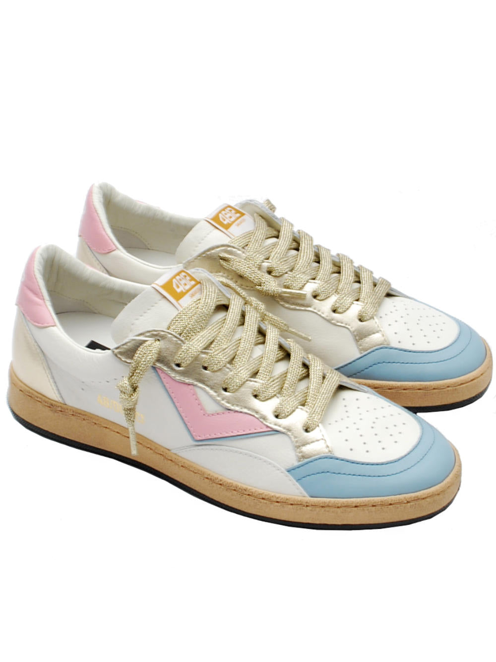 Sneakers Donna 4B12 Playnew D201 Bianco Sky Pe25 - Calzature Nucca