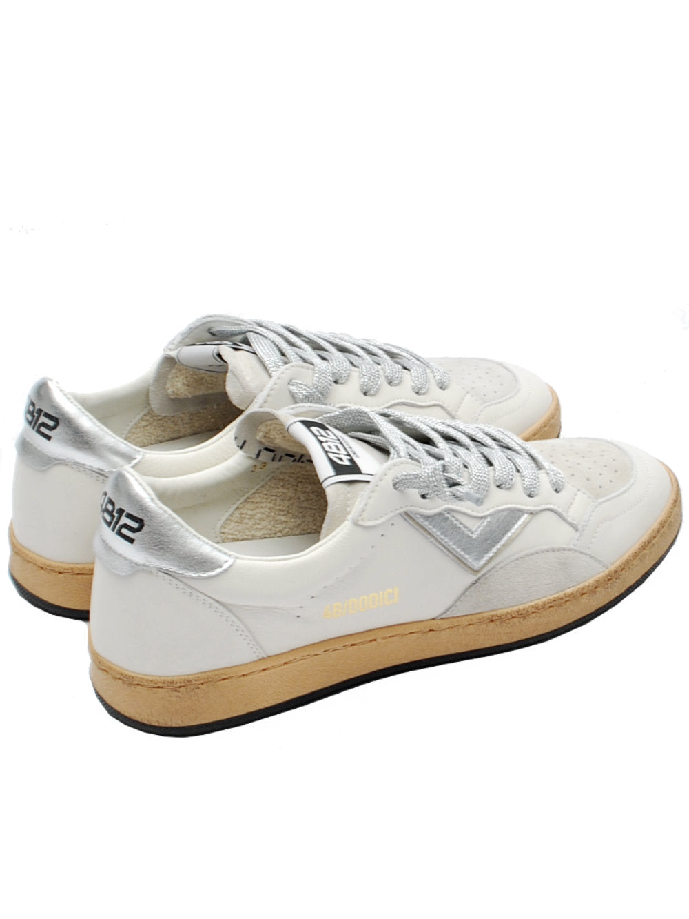 Sneakers Donna 4B12 Playnew D209 Bianco Ghiaccio Pe25 - Calzature Nucca