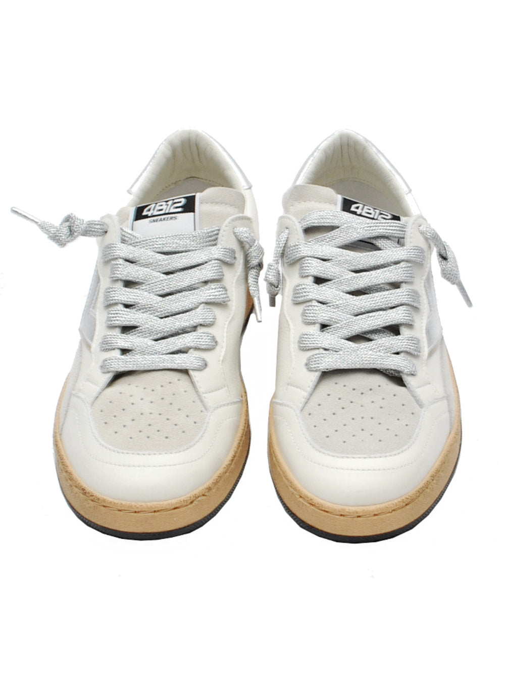 Sneakers Donna 4B12 Playnew D209 Bianco Ghiaccio Pe25 - Calzature Nucca