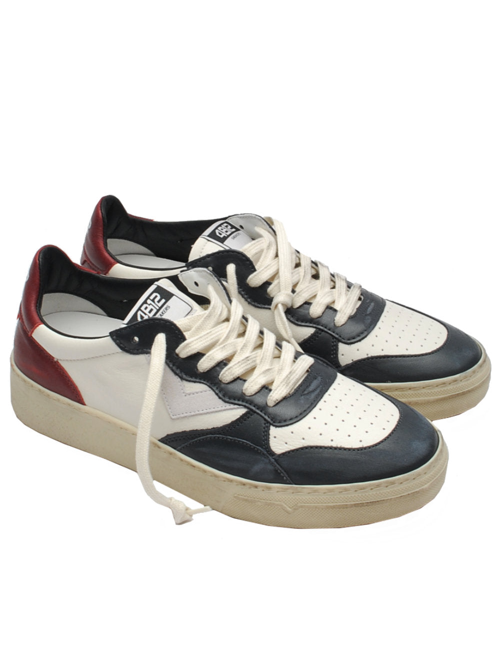 Sneakers Uomo 4B12 Hyper U115 Blue Bordeaux Ai25 - Calzature Nucca
