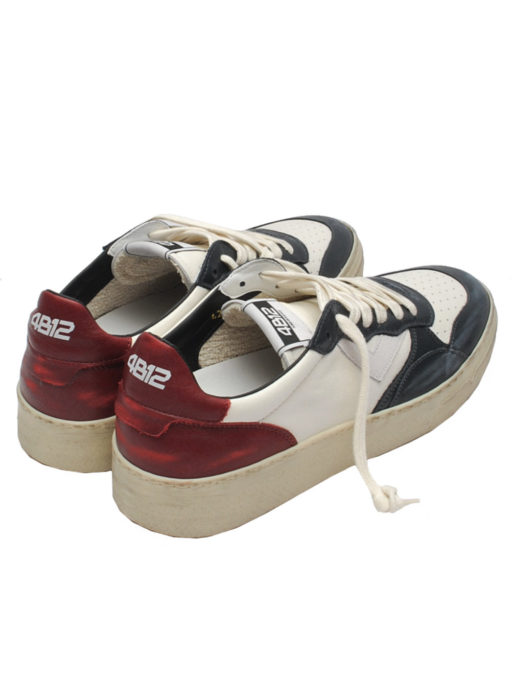 Sneakers Uomo 4B12 Hyper U115 Blue Bordeaux Ai25 - Calzature Nucca
