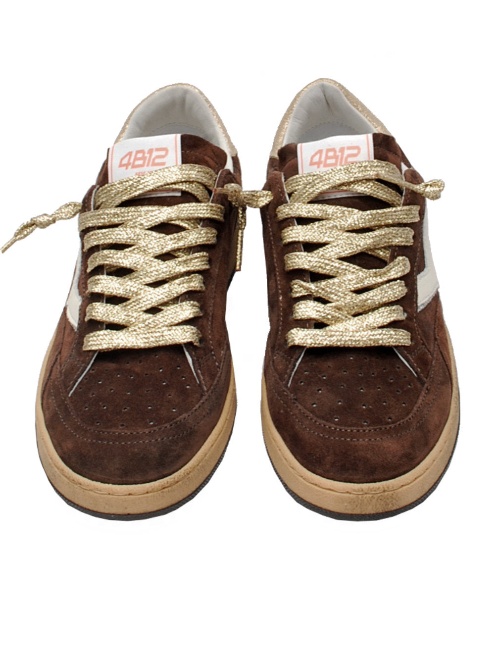 Sneakers Donna 4B12 Playnew D2031 Coffee Ai26