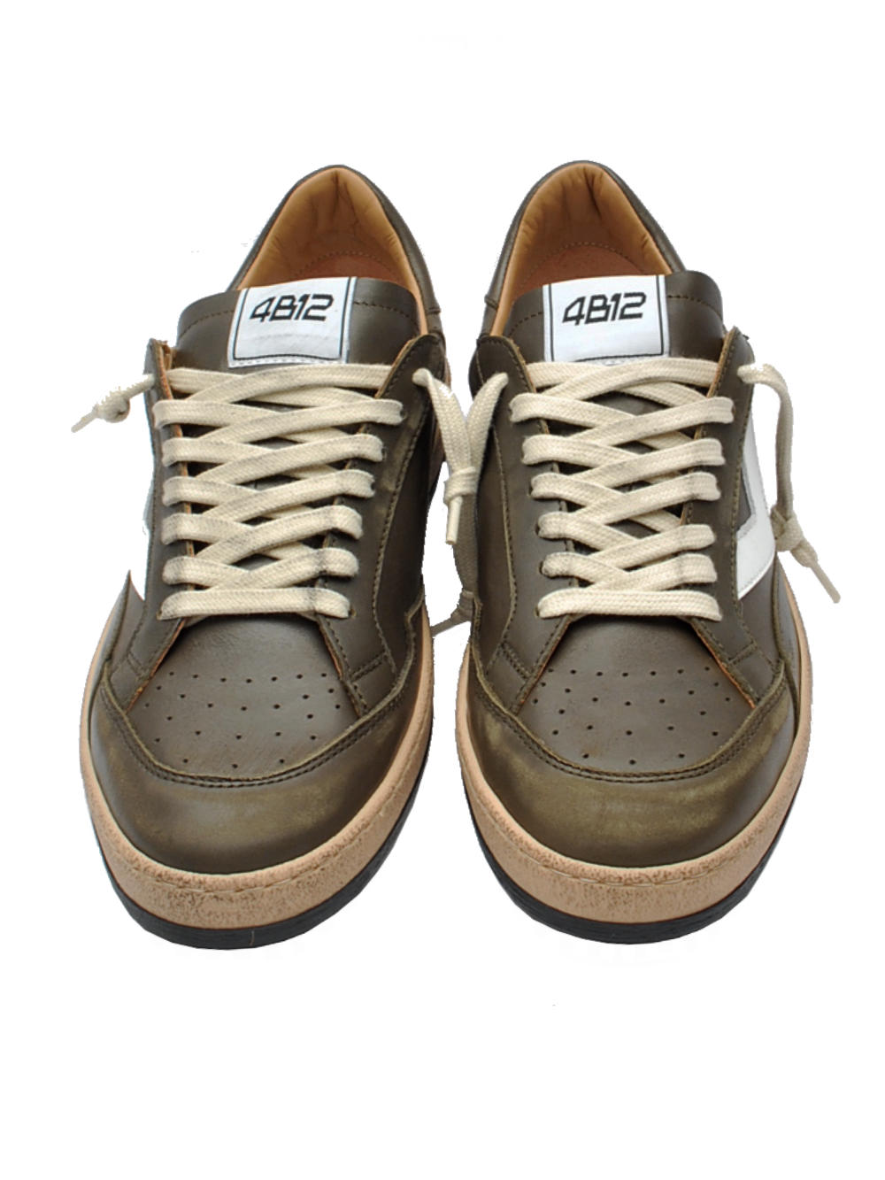 Sneakers Uomo 4B12 Playnew U120 Light Grey Ai25 - Calzature Nucca