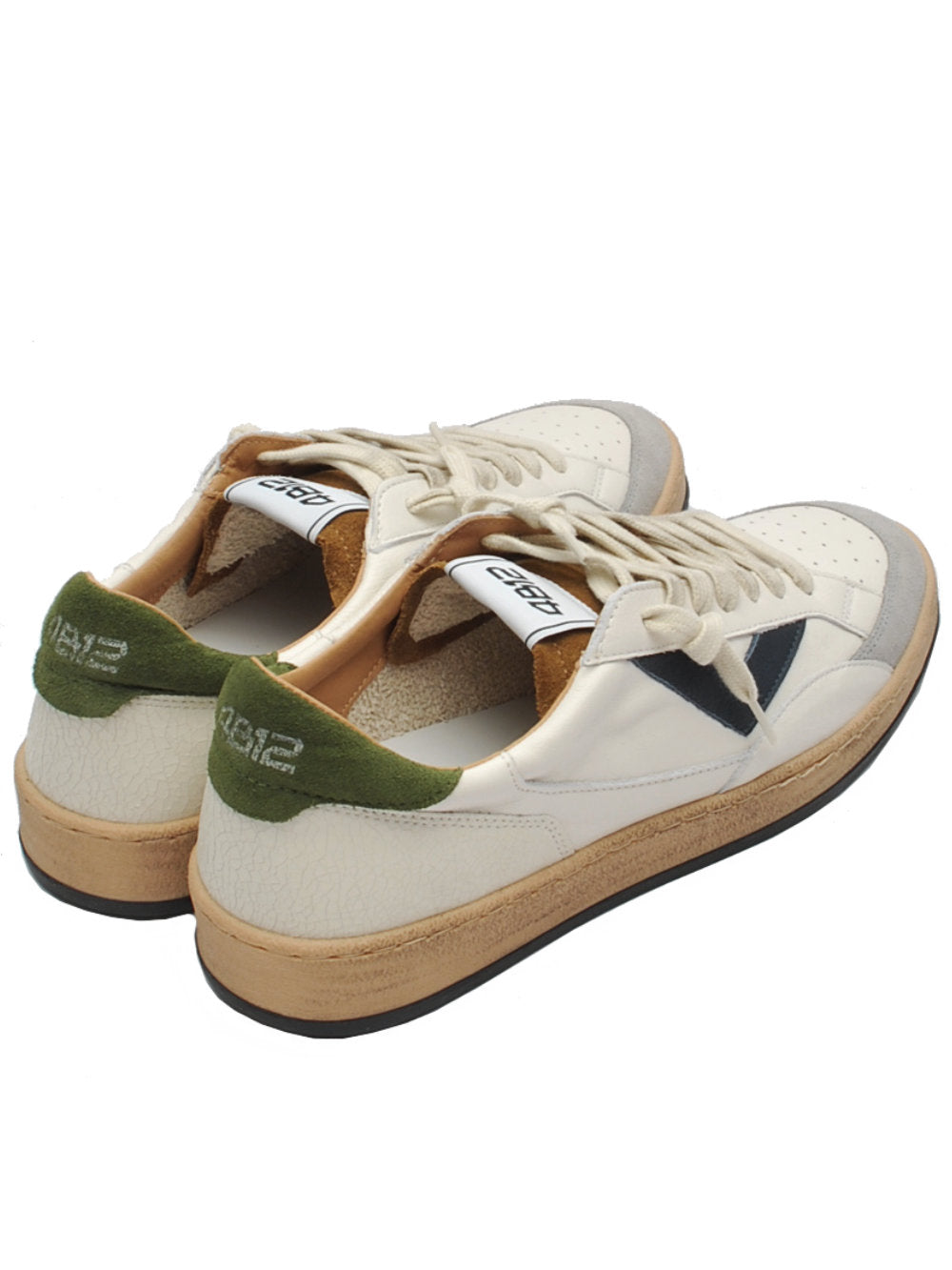 Sneakers Uomo 4B12 Playnew U122 Blue Green Ai25 - Calzature Nucca
