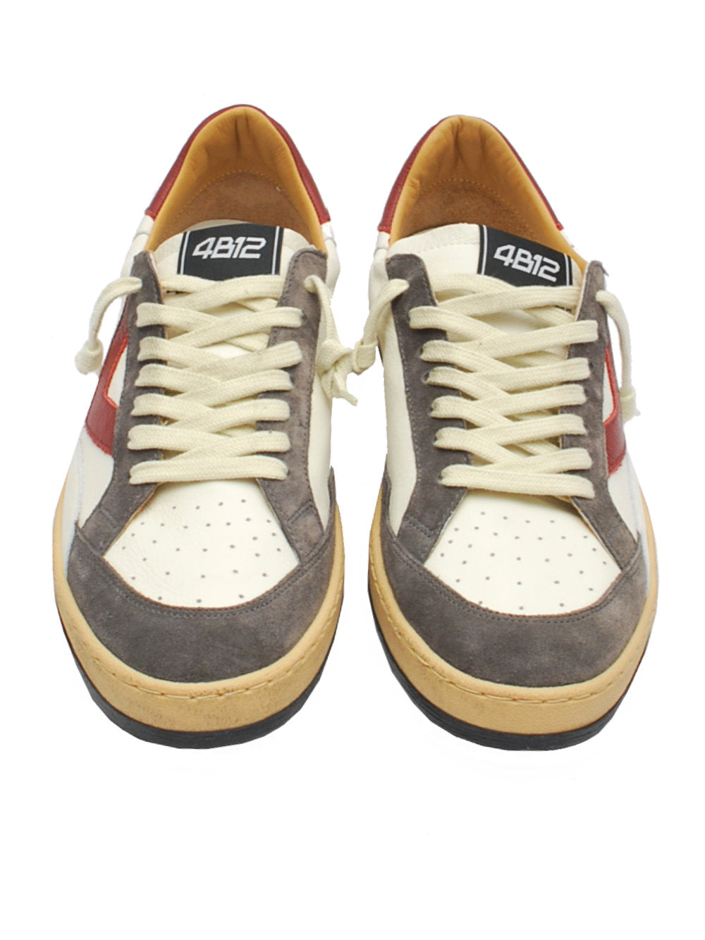 Sneakers Uomo 4B12 Playnew U123 Rubis Anthracite Ai25 - Calzature Nucca