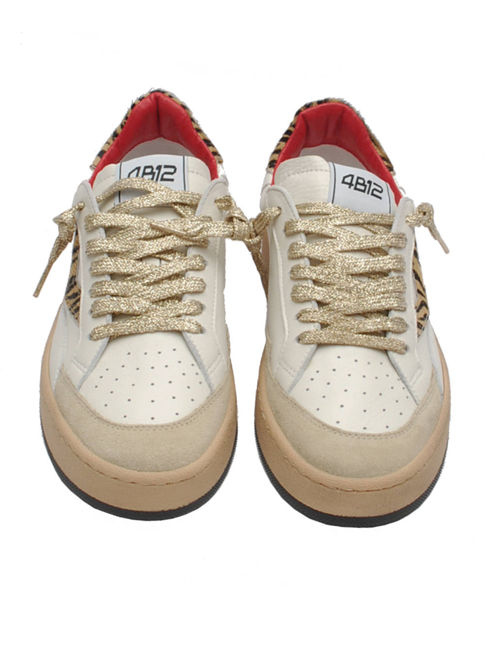 Sneakers Donna 4B12 Playnewsky D229 White Leo Ai25 - Calzature Nucca