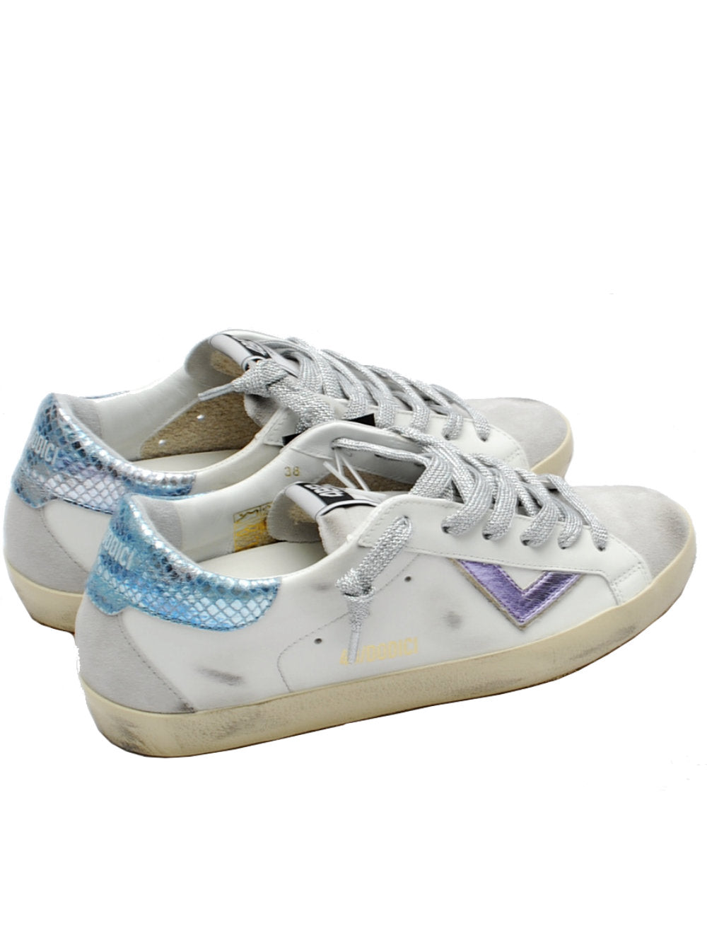 Sneakers Donna 4B12 Suprime D304 Bianco Ghiaccio Pe25 - Calzature Nucca