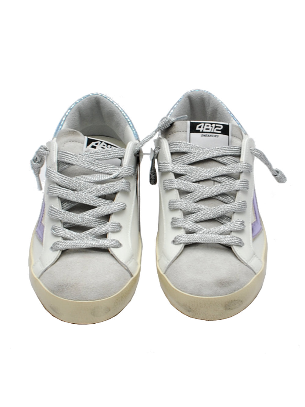 Sneakers Donna 4B12 Suprime D304 Bianco Ghiaccio Pe25 - Calzature Nucca