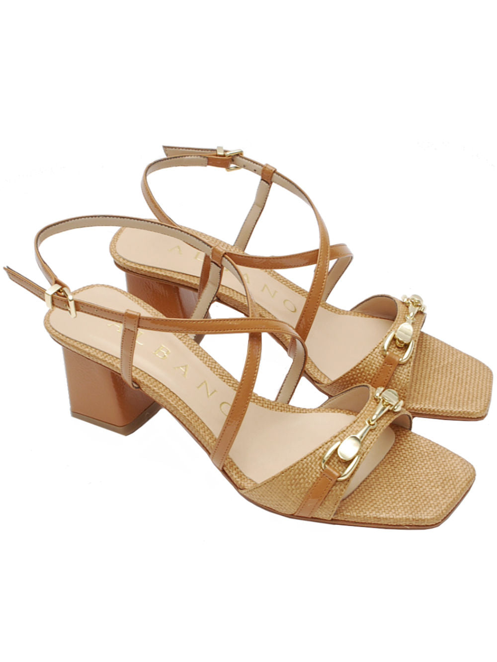 Sandali Albano 5564 Raffia Cuoio Pe26
