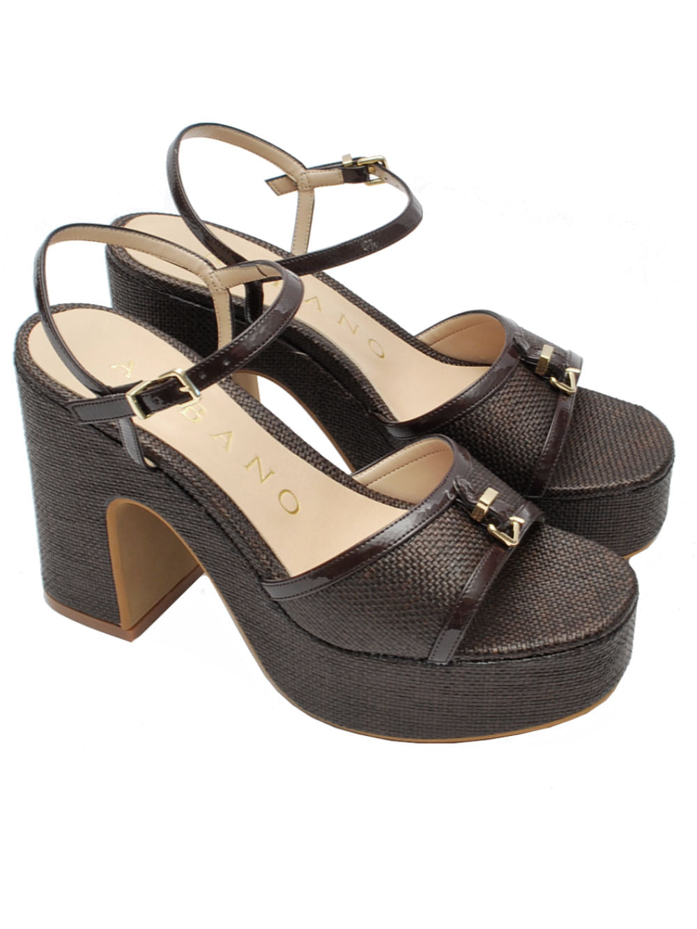 Sandali Albano 5574 Raffia testa di Moro Pe26