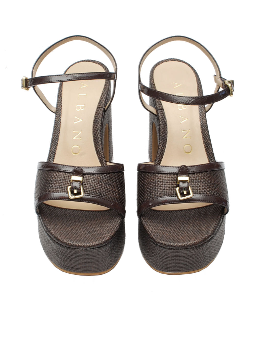 Sandali Albano 5574 Raffia testa di Moro Pe26