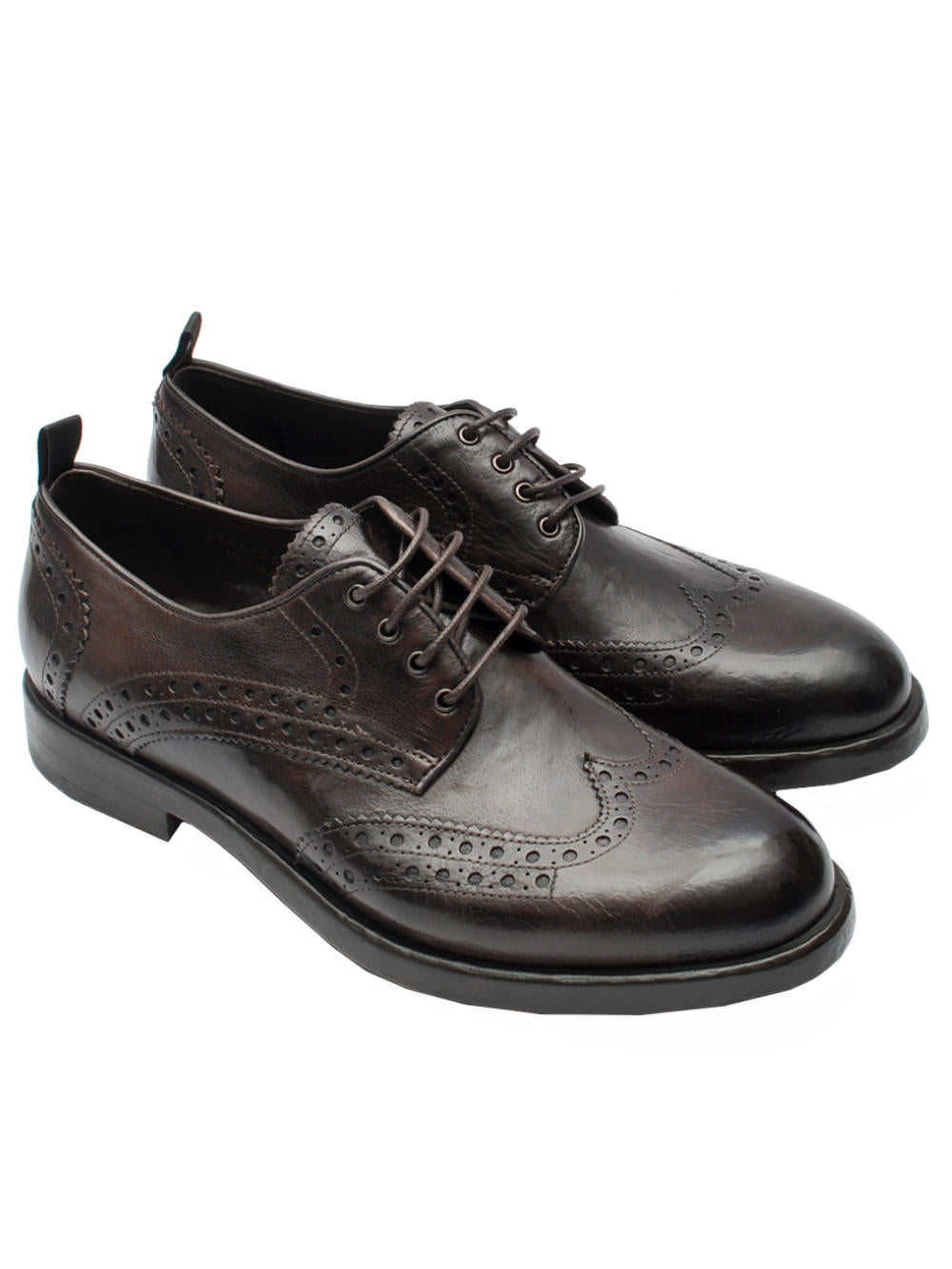 Scarpa Bassa Uomo Artisti e Artigiani 20085 - Bufalo Lavato Testa di Moro ai25 - Calzature Nucca