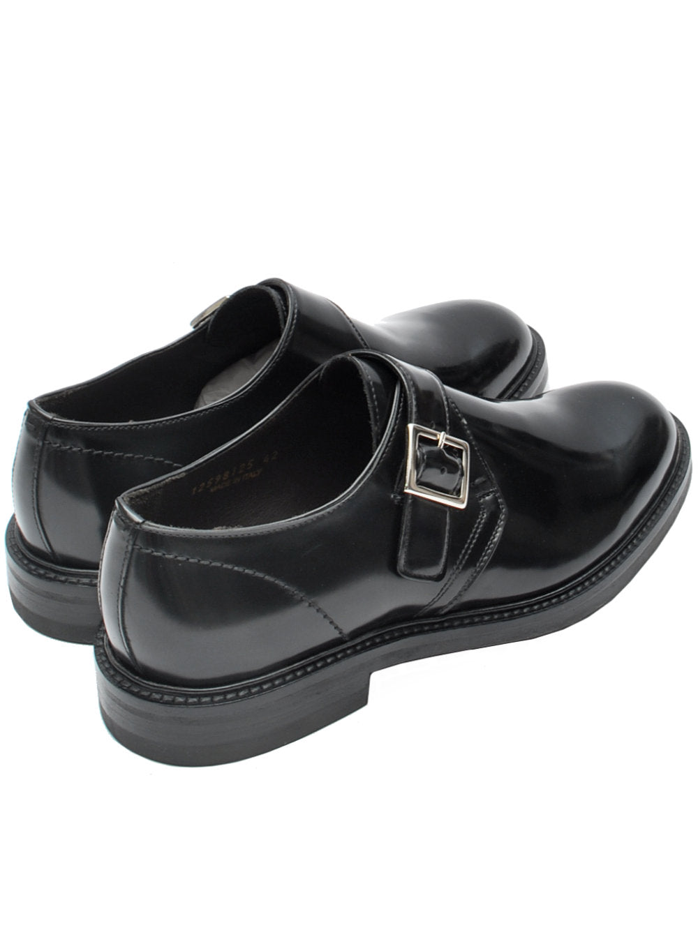 Deerby Uomo Artisti e Artigiani con Fibbia 12598 - Vitello Spazzolato Nero ai25 - Calzature Nucca