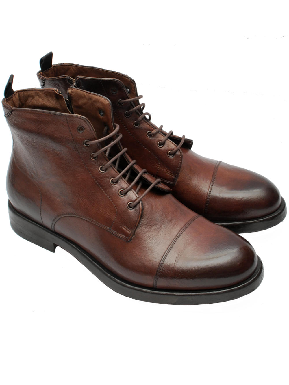 Polacchino Uomo Artisti e Artigiani 12548 - Bufalo Lavato Brandy ai25 - Calzature Nucca