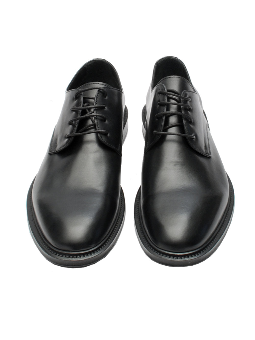 Scarpe Allacciate Uomo Artisti e Artigiani 10050 Vitello Nero Pe25 - Calzature Nucca