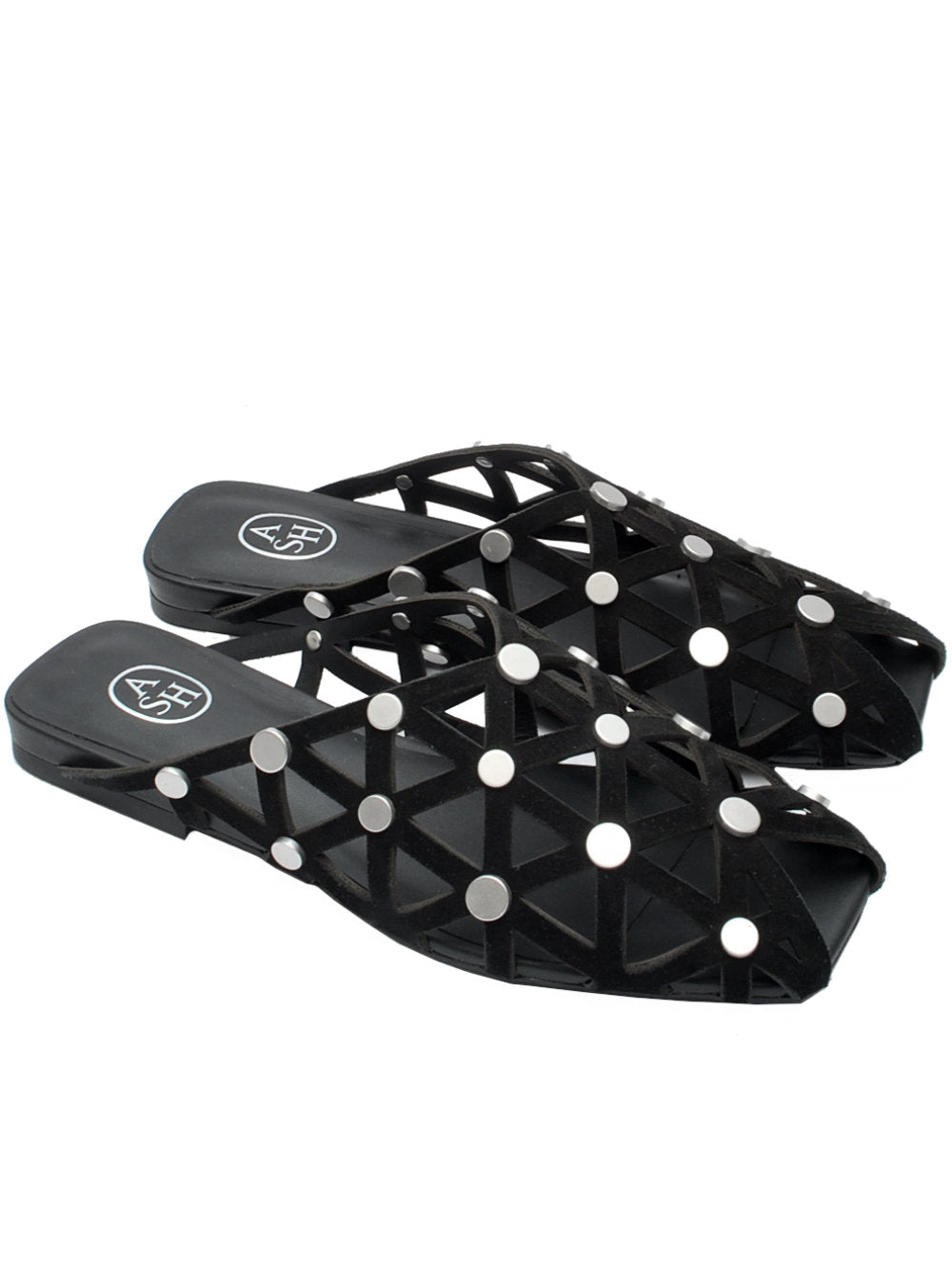 Sabot Donna Ash Bone Camoscio Nero Pe26