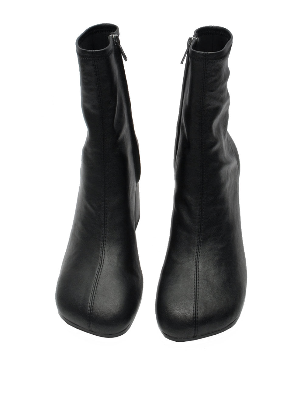 Tronchetto Donna Ash Eclat Bis - Ecopelle Elasticizzata Nera  Ai25 Calzature Nucca