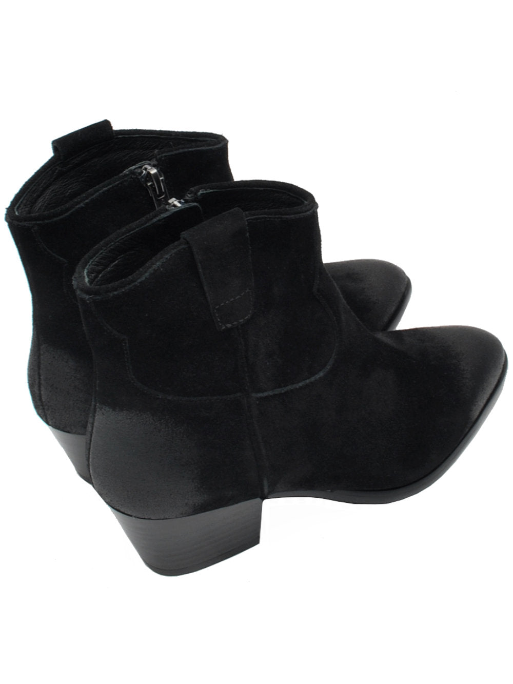 Tronchetto Donna Ash Fame Camoscio Black Ai26